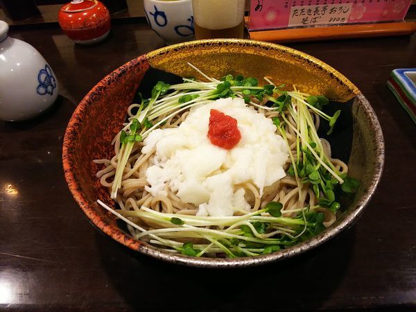 「たたき長芋おろしそば」@飛びうめの写真