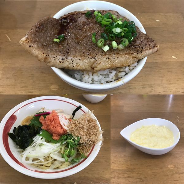 「稚加榮明太子粒子和え蕎麦B+ウフフ」@MENYA 食い味の道有楽の写真