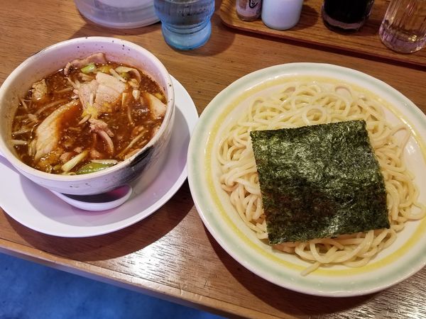 「肉つけ麺(中盛:300g)」@つけ麺屋 あら田の写真