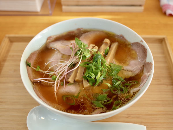 「肉そば…1100円」@自家製麺と定食 弦乃月の写真