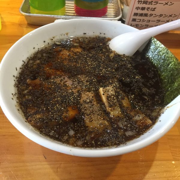 「黒コショーラーメン ランチセット」@ラーメンラブルの写真