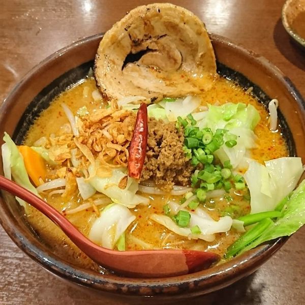 「山椒味噌らーめん 炙りチャーシュー」@蔵出し味噌 麺場壱歩 入間店の写真