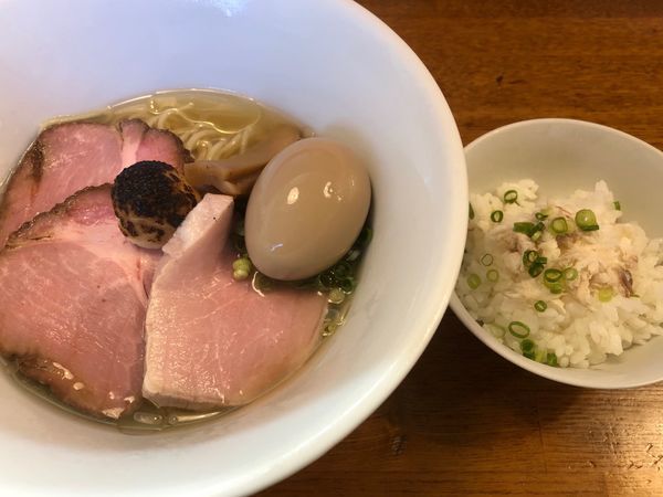 「冷鯛らーめん塩ごはん付き」@青山清湯そば 青ノ樹の写真