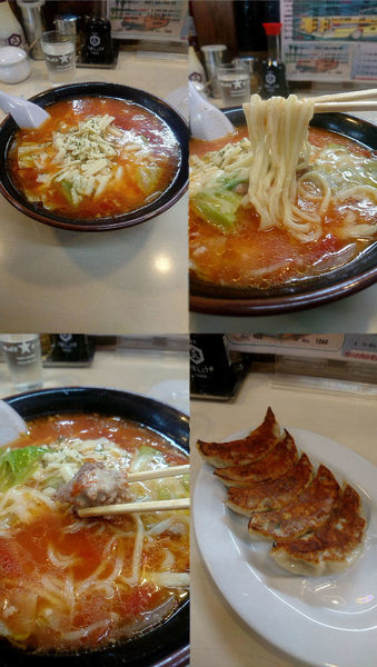 「『イタリア～ノラーメン+餃子(￥780+380)』」@麺や 手ごね竹の写真