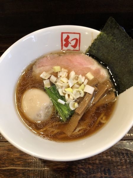 「煮干し醤油そば、味玉」@中華そば 幻六の写真