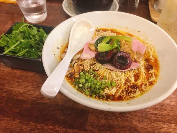 「海老丸式冷やし担々麺＋パクチー」@海老丸らーめんの写真