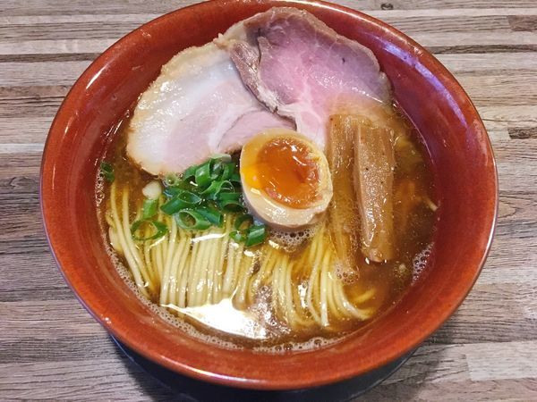 「あってり麺(特選黒醤油)＋レアチャーシュー丼小」@improv.の写真