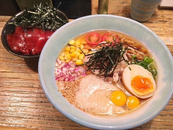 「限定 ひやにぼ＋魚飯」@Homemade Ramen 麦苗の写真