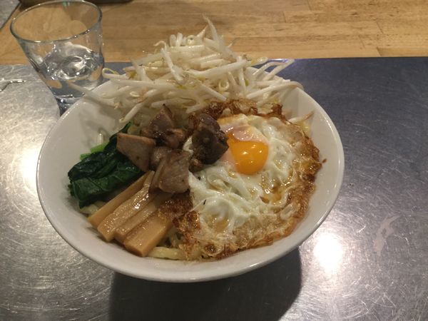 「汁なし(¥800)」@つけ麺・汁なし専門店 R 中村店の写真