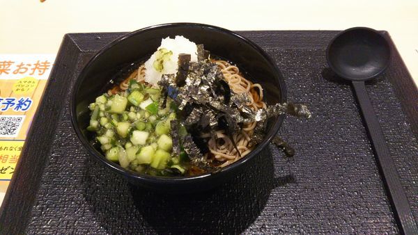 「（期間限定）山形だしぶっかけそば（大盛）」@松のや つくば東大通り店の写真