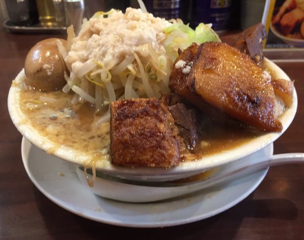 「ザ★豚玉(小)」@ガツ盛リラーメン みちる屋 松戸店の写真