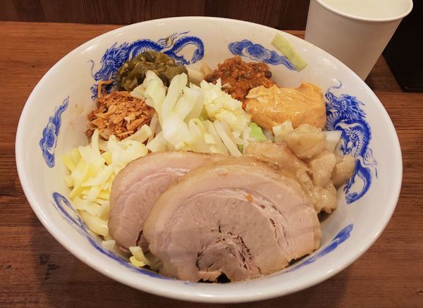 「Tacoまぜそば並+豚1枚マシ」@ジャンクガレッジ 森下店の写真