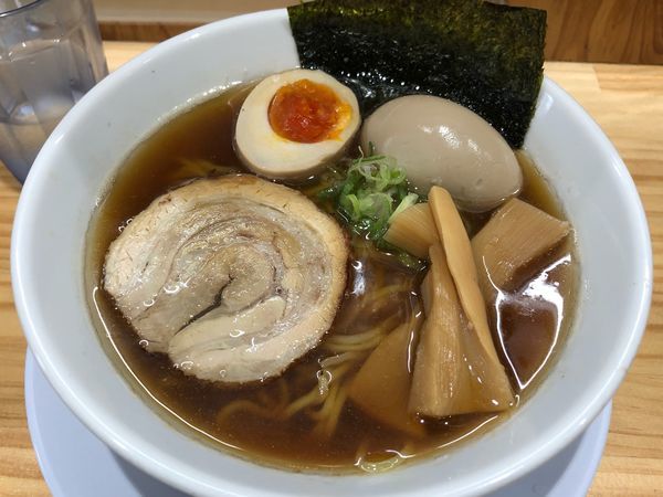 「煮干しラーメン 煮卵トッピング ¥850」@宮裏交差店の写真