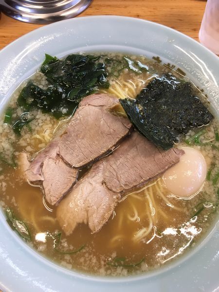 「ラーメン＋味玉＋半ネギ丼」@ラーメンショップ 129厚木関口店の写真