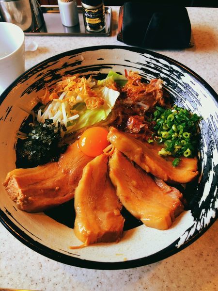 「角煮まぜそば（大盛）」@らうめん考房 ありがた屋の写真