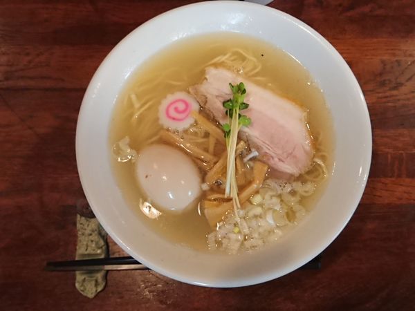 「はまぐり×煮干し中華そば（塩）」@麺酒処 ふくろうの写真