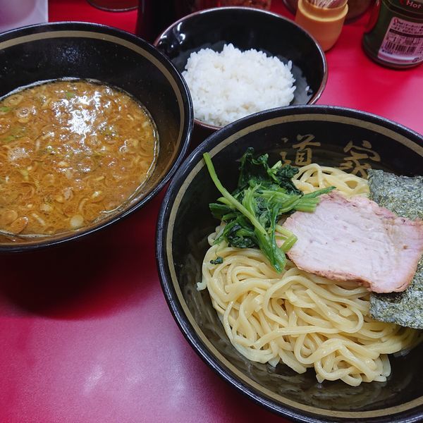 「カレーつけ麺680円中辛、半ライス60円」@家系ラーメン 王道家の写真