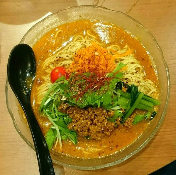 「冷やしスパイス担々麺【夏期限定】」@ソラノイロ トンコツ&キノコの写真