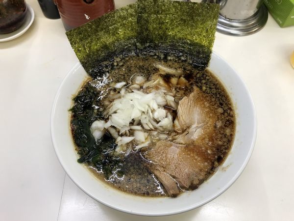 「ラーメン450円(毎週火曜日はサービスデー)」@三五八式の写真