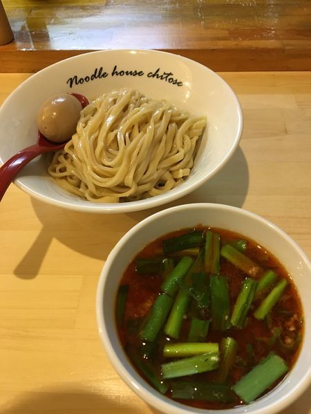「【限定】台湾つけ麺+煮玉子」@麺庵ちとせの写真