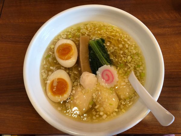 「塩鶏中華そば＋味玉子」@麺処 若武者の写真