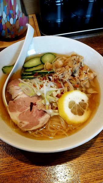 「冷やしあさりらーめん醤油」@でびっと 中延店の写真