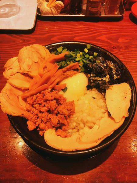 「まぜそば（大盛）」@風見鶏 本店の写真