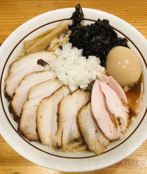 「特製背脂煮干蕎麦(トッピング チャーシュー)1250円」@中華そば 一陽来復の写真