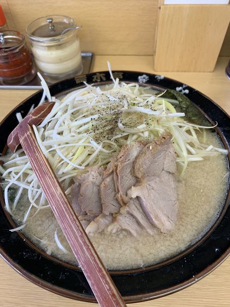 「定番小 トッピングネギ」@ラーメン青木亭 戸田店の写真