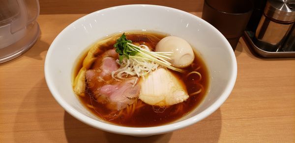 「味玉中華そば」@中華そば たかばんの写真