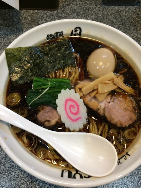 「生姜醤油ラーメン(大盛・ラーパス)750円➕味玉100円」@Noodle Studio SYU 周の写真