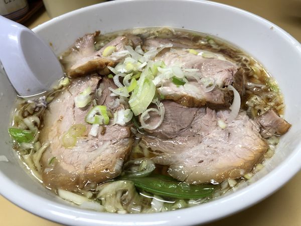 「チャーシューメン＋ビール＋焼売×２個」@幸軒の写真