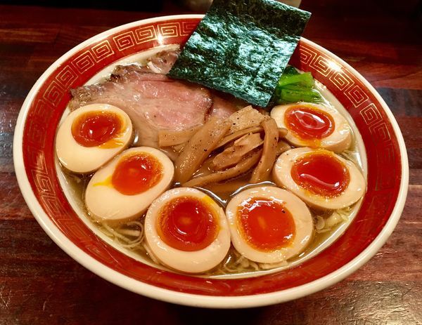 「特しょうゆ（平打）」@麺処 懐やの写真