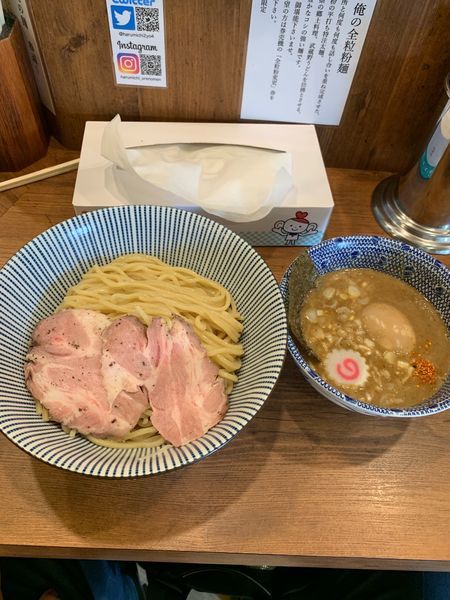 「つけ麺＋味玉(950円)」@俺の麺 春道の写真