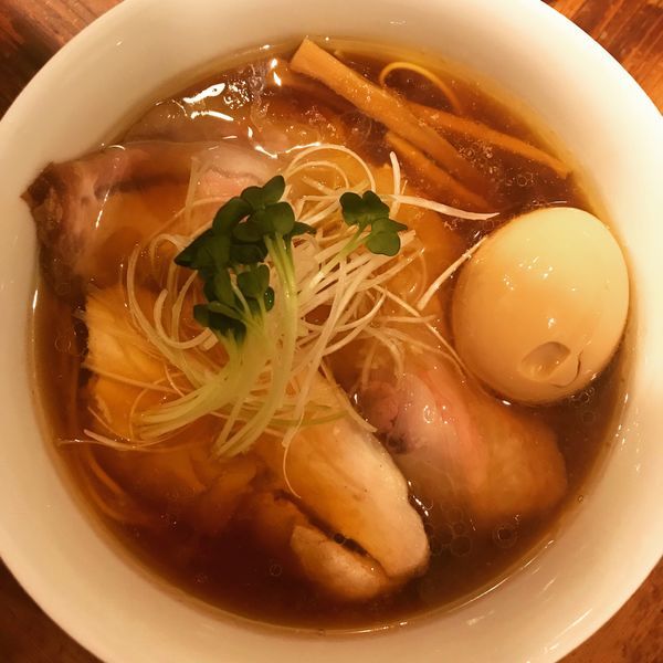 「味玉中華そば」@中華そば しば田の写真