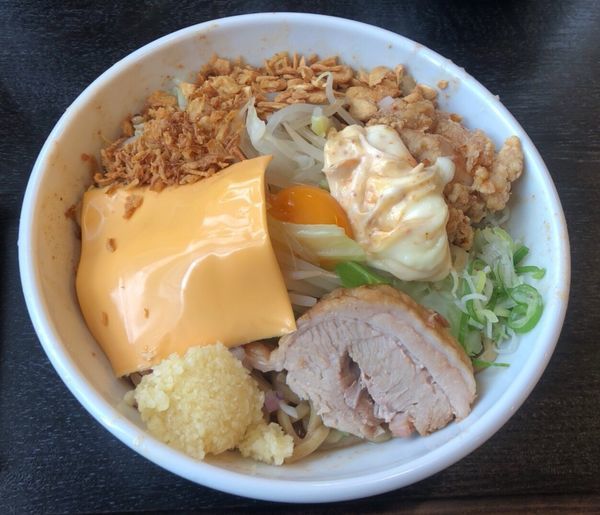 「まぜそば 大+チーズ」@らーめん藤ろうの写真