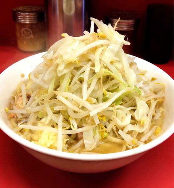 「少なめ(ヤサイ.ニンニクマシマシ)」@ラーメン二郎 ひばりヶ丘駅前店の写真