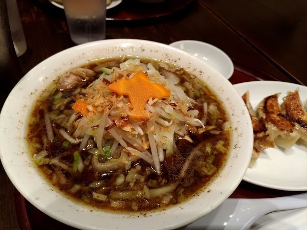 「醤油タンメンセット」@餃子とタンメン 天の写真