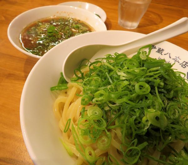 「つけそば＋九条ネギ（950円）」@中華そば つけそば 伊蔵八 本店の写真