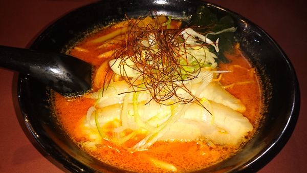 「鉄火麺 辛目」@北海道らーめん ひむろ 亀戸店の写真