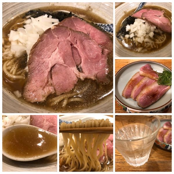 「【気まぐれ限定】もっちり煮干麺 800円 鴨むね肉 300円」@中華そば きなりの写真