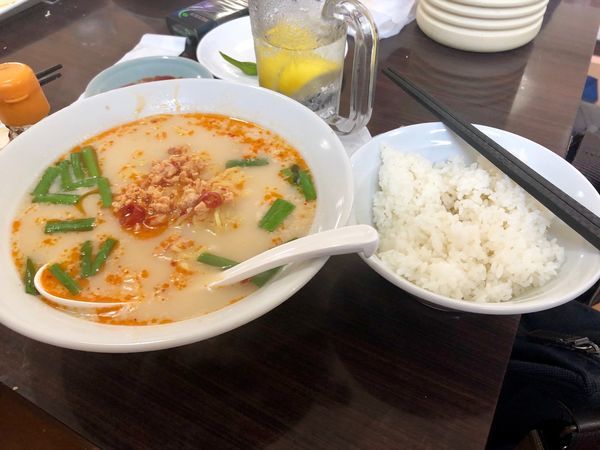 「台湾豚骨ラーメンセット ¥680」@龍福亭の写真