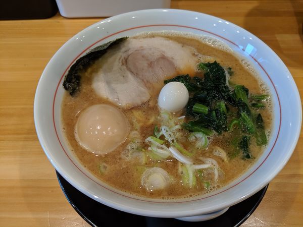 「味玉ダルマ家ラーメン　680円　ランチライス無料」@ラーメン ダルマ家の写真