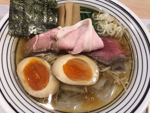 「夏季限定:冷やし蕎麦＋味玉900円」@清湯醤油 ほし乃の写真