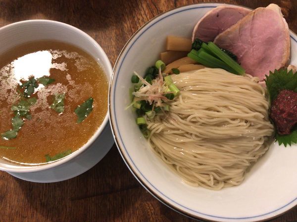 「梅塩つけ麺200g850円」@らーめん 奏と伍の写真