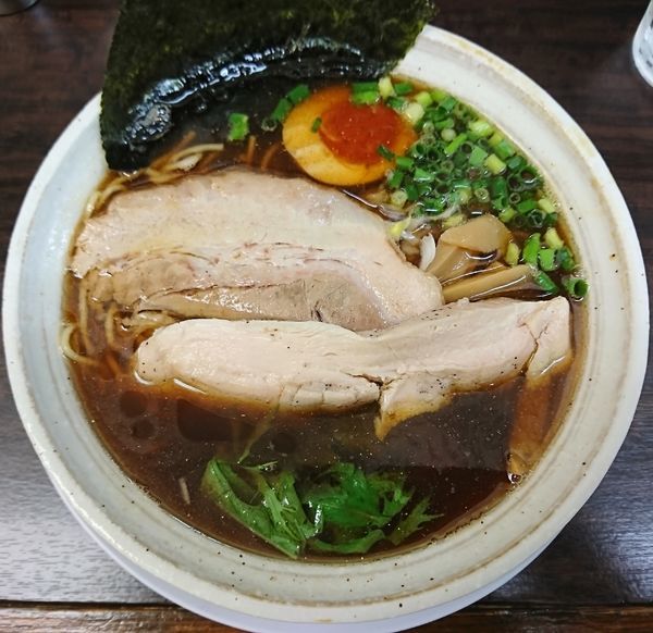 「合わせ醤油+半味玉(860円)」@丸直の写真