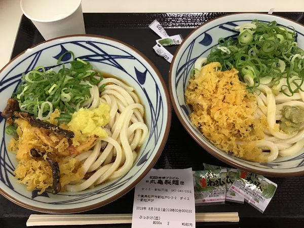「ぶっかけ冷290円(納涼祭2杯目無料)」@丸亀製麺 ダイエー新松戸店の写真