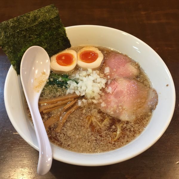 「こってり煮干し＋味玉(半熟)」@ラーメン 一兎の写真