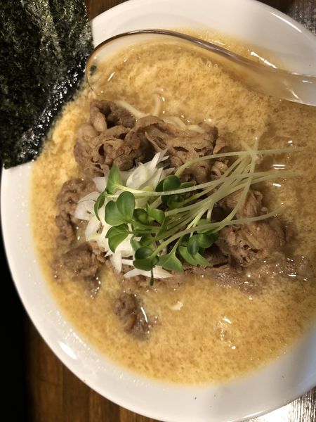 「かき卵醤油らぁ麺 麺150g 600円」@Soupmenの写真