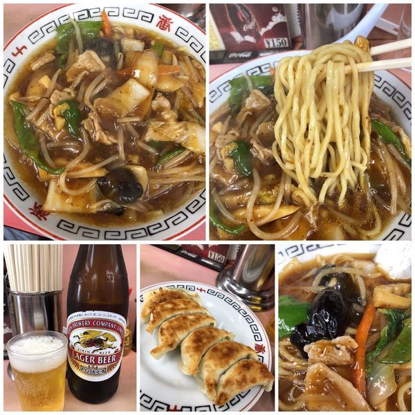 「サーティーメン820円＋ビール＋餃子」@十番の写真